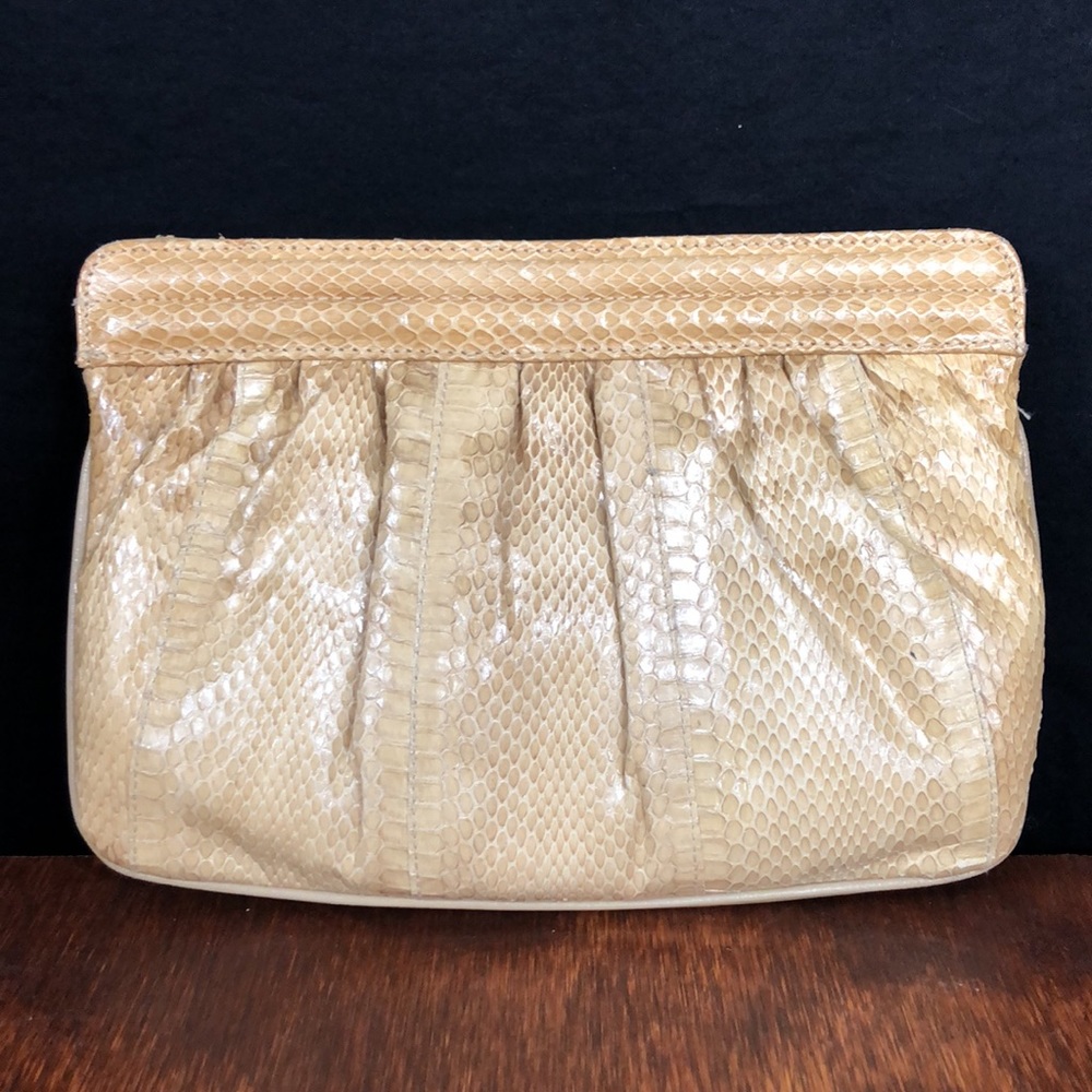 Aspects Light Snakeskin Shoulder Bag/Clutch Purse